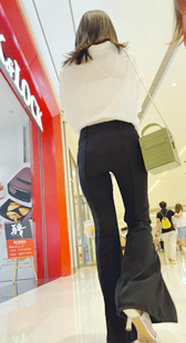 高跟黑西裤长腿妹子