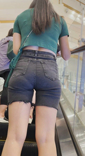 七夕献礼超紧身短裤透内痕高挑小姐姐