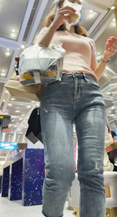 性感包臀牛仔金三角饱满