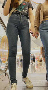 牛仔包臀前三角暴露你的战斗力