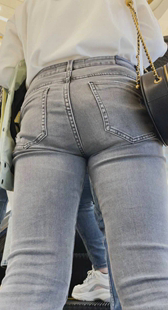 灰牛仔紧臀妹子口味重