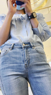 春节献礼性感牛仔骆驼趾紧臀小姐姐