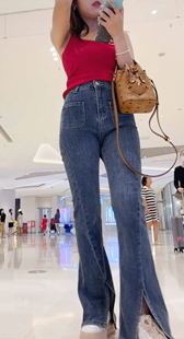 紧身牛仔紧臀小靓妹