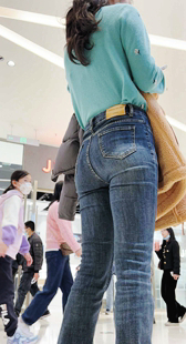 极品牛仔小姐姐骚臀特写