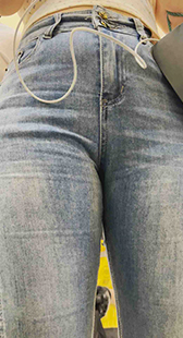 性感牛仔饱满骆驼趾暴露战斗力