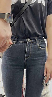 性感超紧牛仔金三角后X你行不行