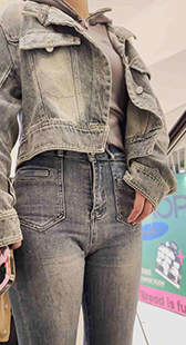 紧身牛仔妹子开发多