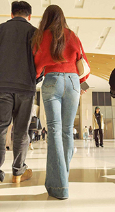 长发紧臀蓝牛小姐姐