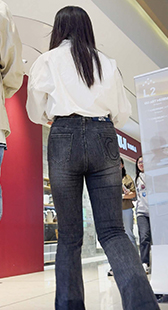 高腰黑牛仔主妇