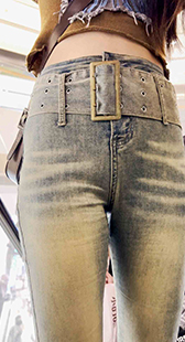 性感妹子正三角特写